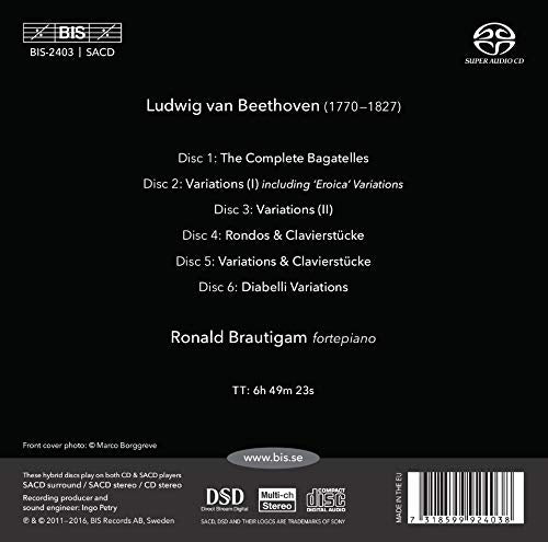 Complete Piano Variations, Audio-CD