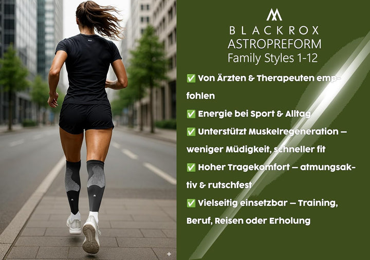 BLACKROX Kompressionsstrümpfe Sport Astropreform Kompressionssocken Vergleichssieger Sportkompressio