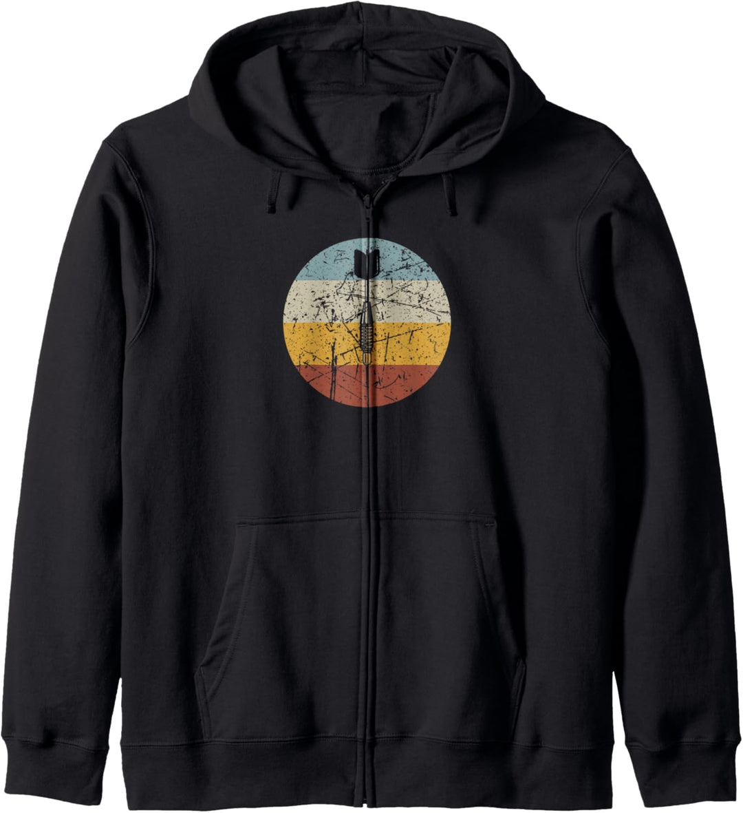 Retro Dart - Dartpfeil Metallspitze Kapuzenjacke