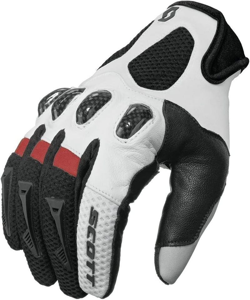 Scott Assault MX DH Motorrad/Fahrrad Handschuhe schwarz/weiss 2024: Grösse: M (9)