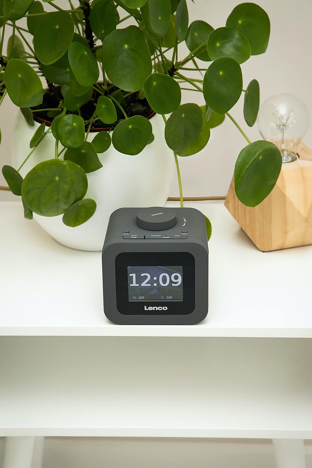 Lenco CR-620 DAB+ Uhrenradio - Radiowecker mit 3“ TFT Farbdisplay - PLL FM - 40 Senderspeicher für F