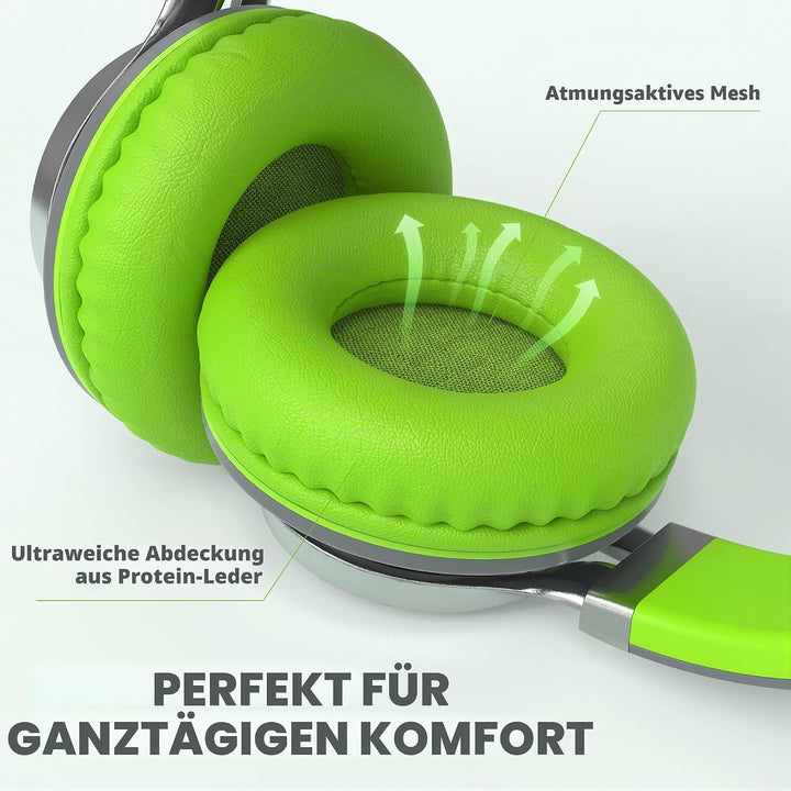 AILIHEN C8 Kopfhörer mit Kabel Mikrofon und Lautstärkeregler Faltbar 3,5mm Headsets On-Ear für Smart