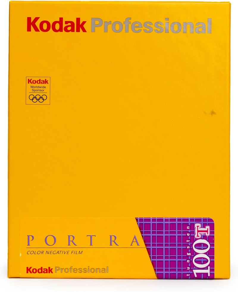 Kodak Professional Portra 100T Farbnegativfilm, 10 Blatt, Feinkörnig, Optimiert für Wolframlicht, Ti