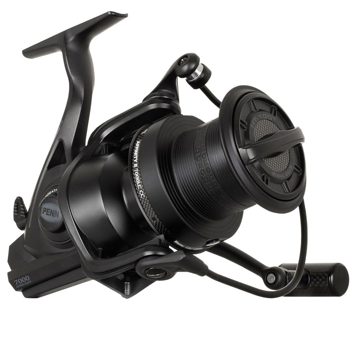 PENN Affinity II Longcast Custom Carbon Angelrollen, Schwarz