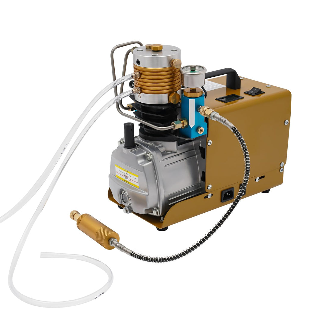 1800W Hochdruck-Luftpumpe 220V Luftkompressorpumpe mit Externen Öl- und Wasserabscheider 0-30Mpa Vor