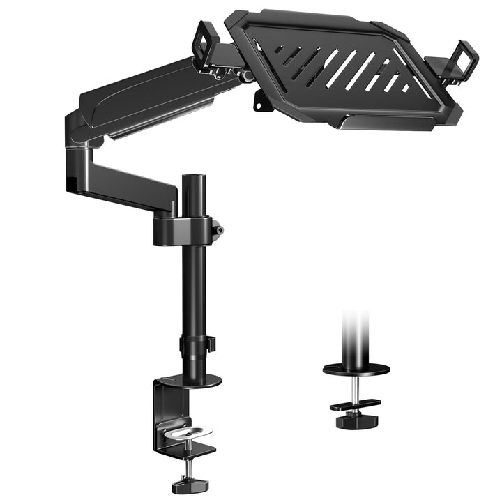 PUTORSEN Monitor Arm mit Laptop Halterung für 17 bis 32 Zoll LCD LED Bildschirm &amp; bis zu 17 Zoll Not