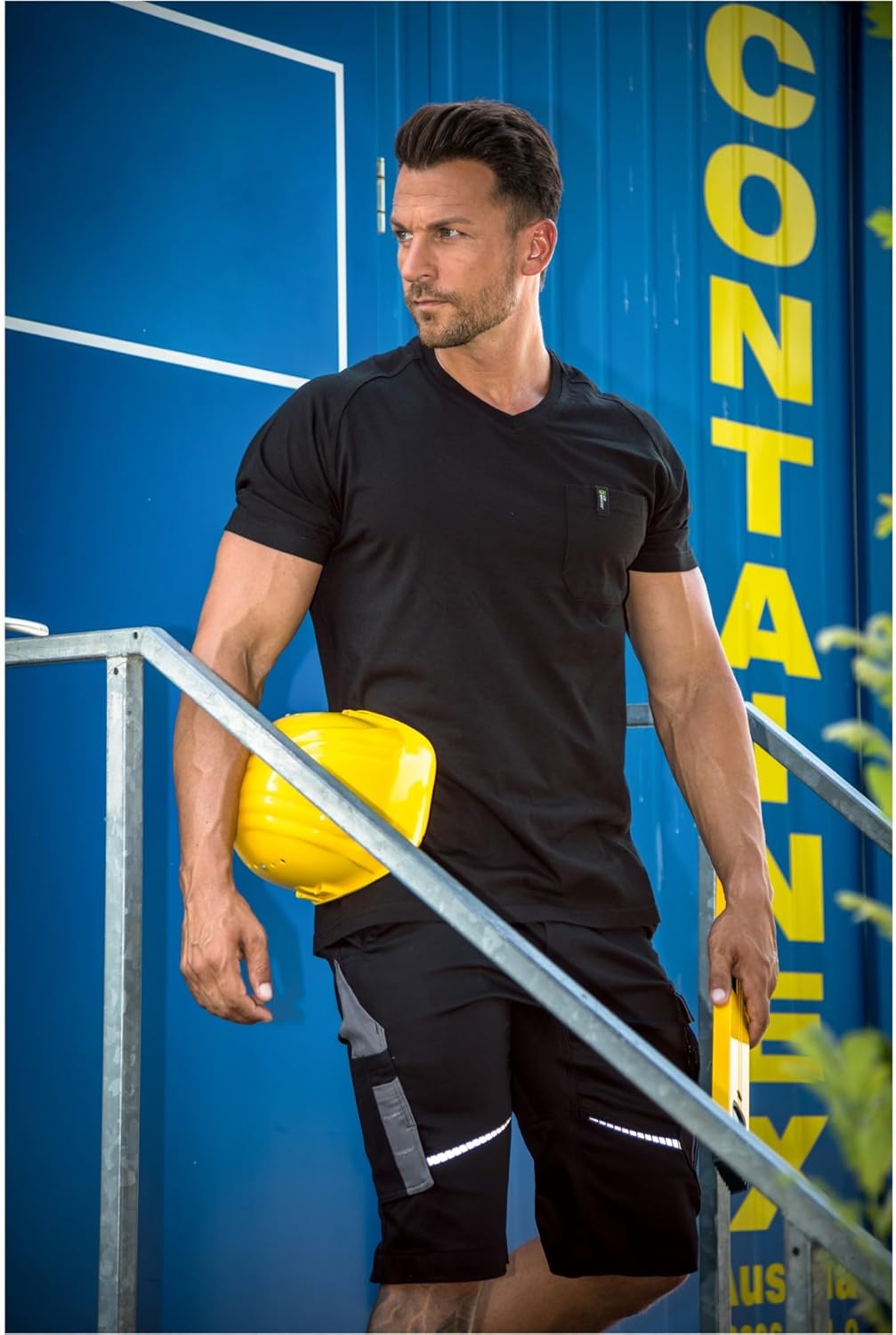 Leibwächter Kurzehose Short FLEXK Flex Line schwarz-grau Grösse 60