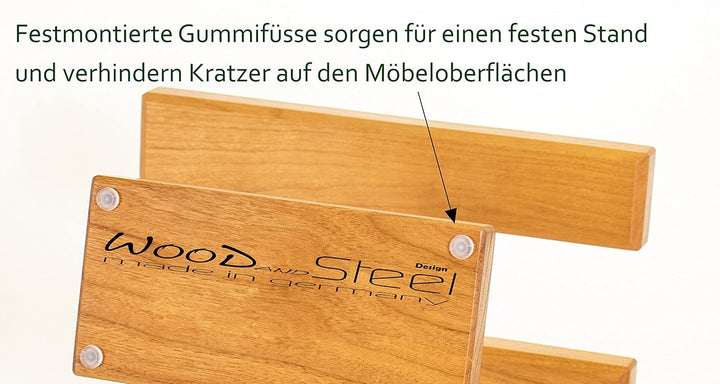 Uhrenhalter Uhrenständer Uhrhalter Ringablage Armbandhalter Kirschbaumholz Made in Germany (20cm Bre