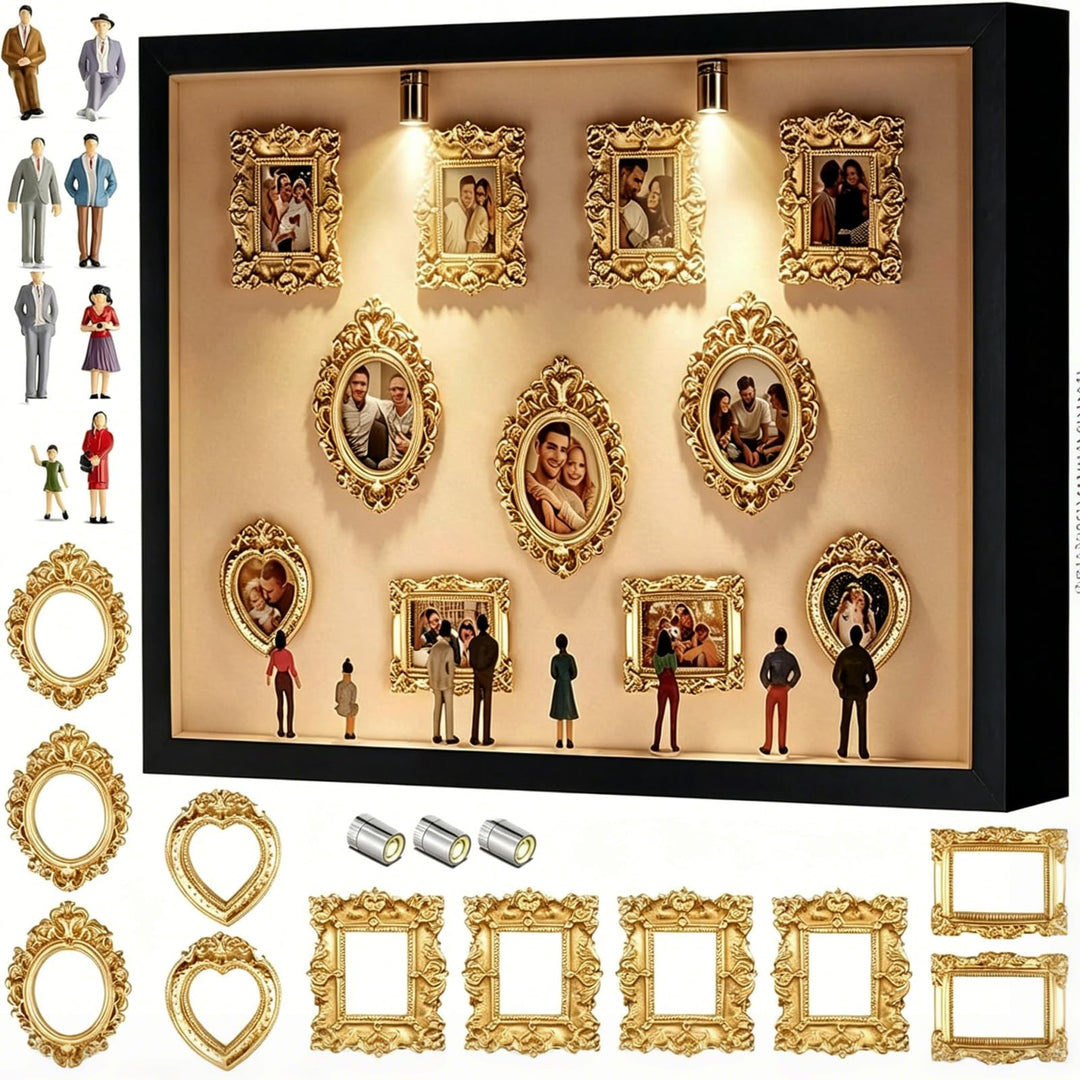 DIY Mini Museum Silhouette Box, DIY Mini Museum Bilderrahmen, Mi ni Figuren, Mi ni Menschen Figuren