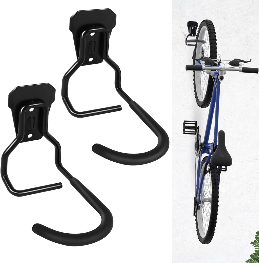 Sioner 2er-Pack Fahrradhalter Vertikale Fahrradhaken, Fahrradaufhänger, strapazierfähiges Heimlagerr