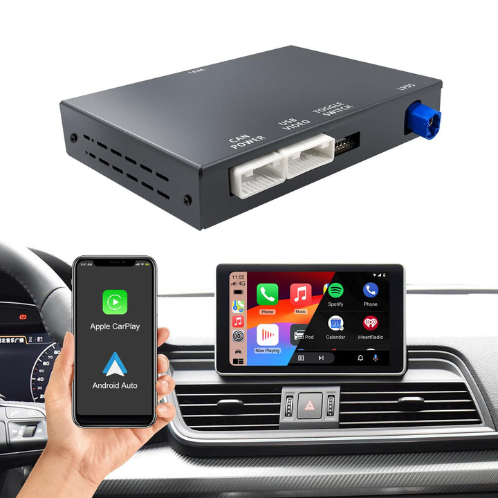 Ezonetronics Wireless CarPlay & Android Auto Retrofit Kit Decoder für Audi A8 2010-2017 mit MMI 3G S