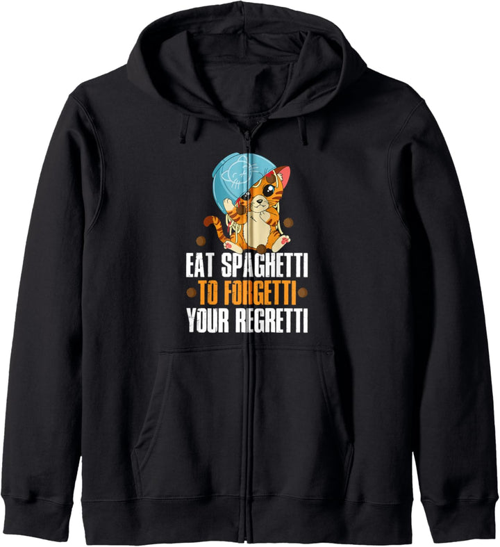 Eat Spaghetti To Forgetti Your Regretti Nudel Kapuzenjacke