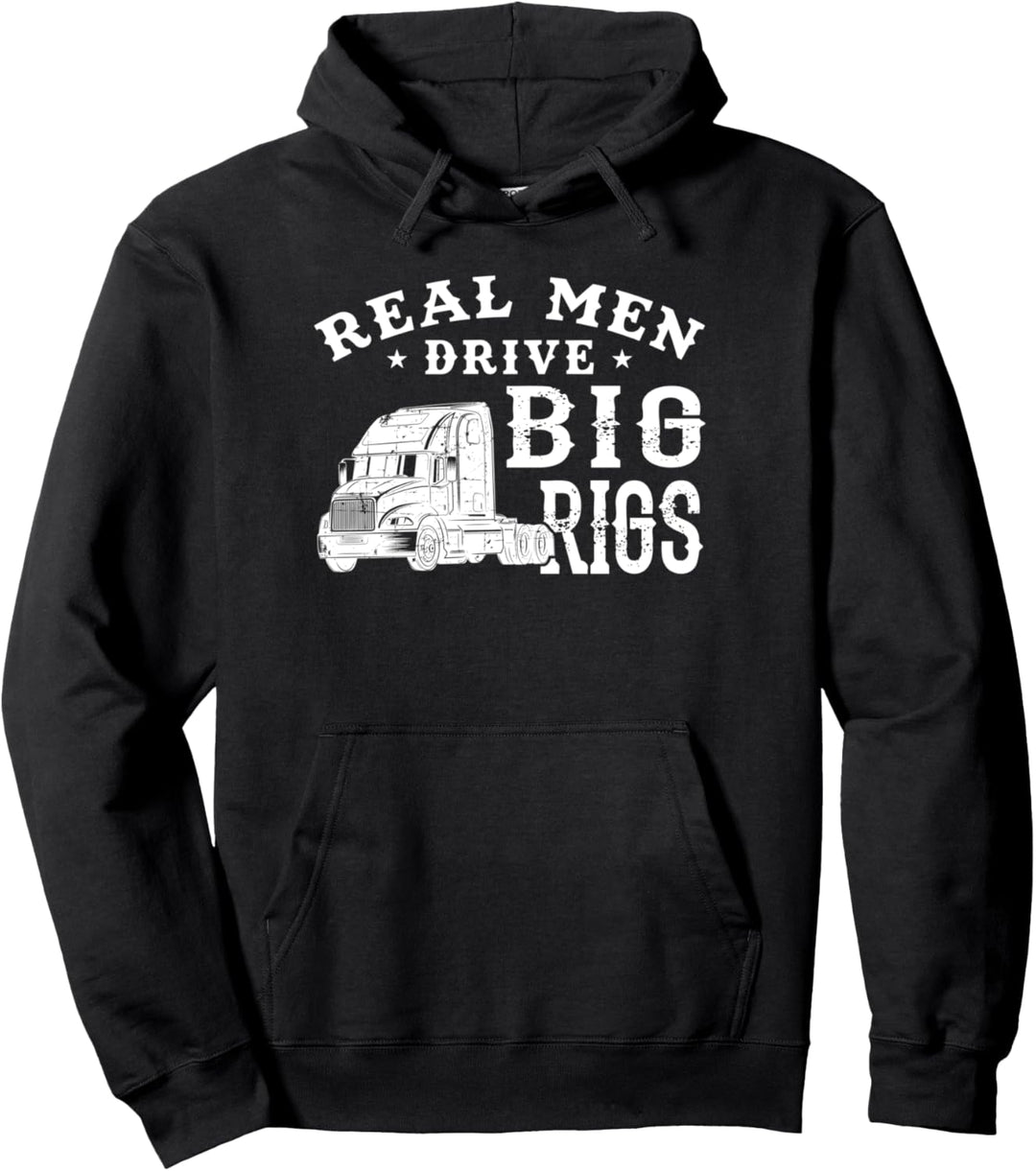 Cool Semi Truck Driver Rig Design Gift For Truckers Pullover Hoodie