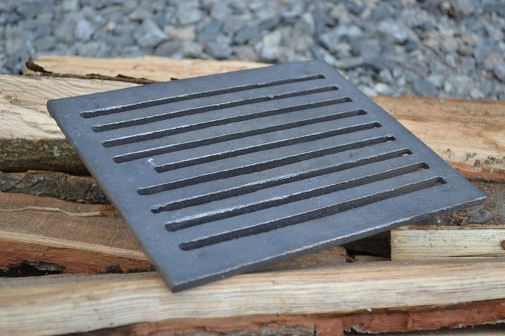 SEZAM 22,7 x 18,8 cm Gussrost Ofenrost Ascherost Gussrost verschiedene Durchmesser, Kaminrost passen