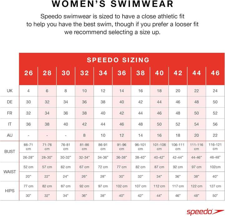 Speedo Damen Endurance+ Medalist Badeanzug 28 (DE 32) Alt Endurance+ Blau, 28 (DE 32) Alt Endurance+