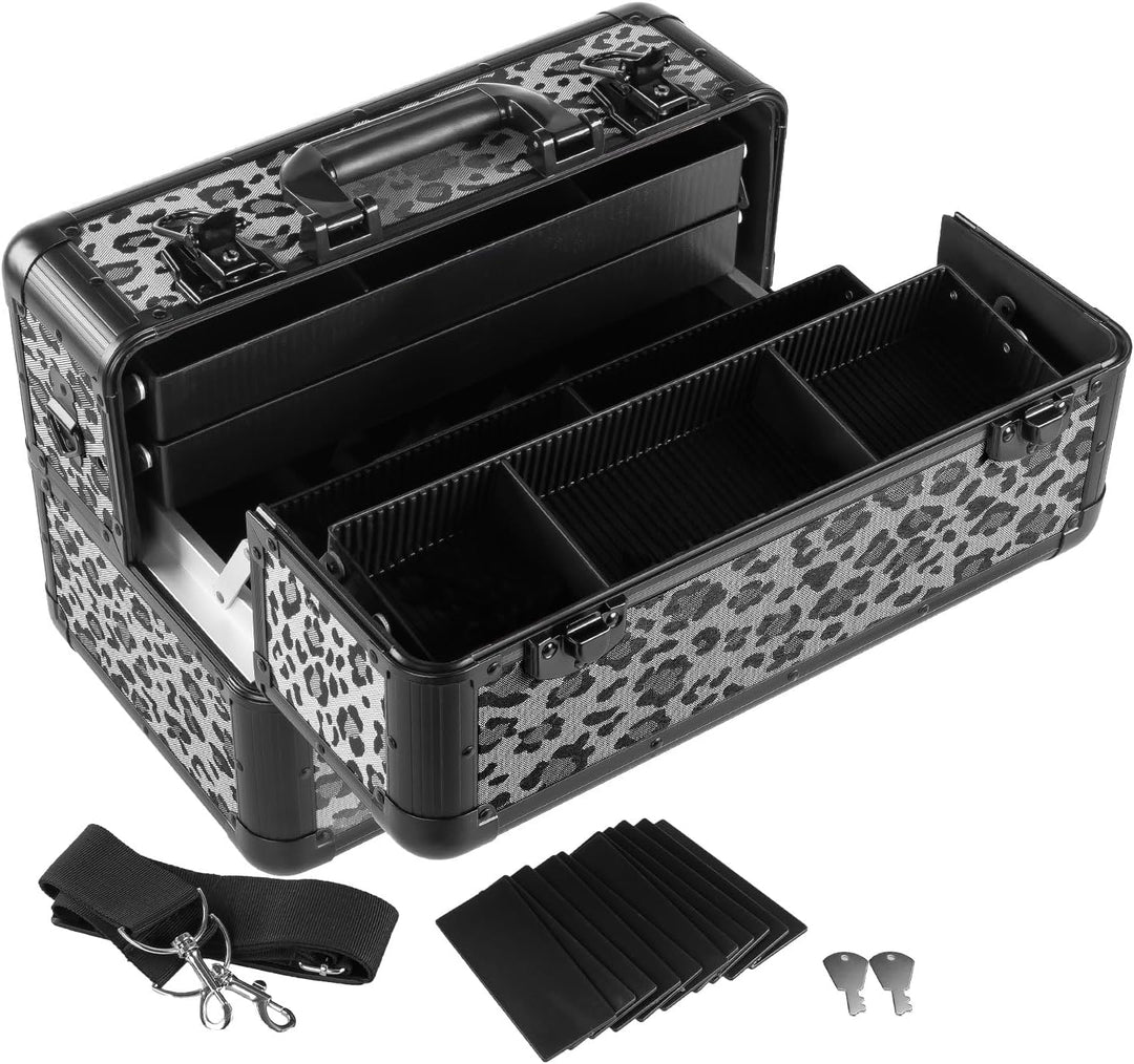 anndora Beauty Case Kosmetikkoffer - Stilvoller Schmuckkoffer, Schminkkoffer mit robustem Aluminiumr
