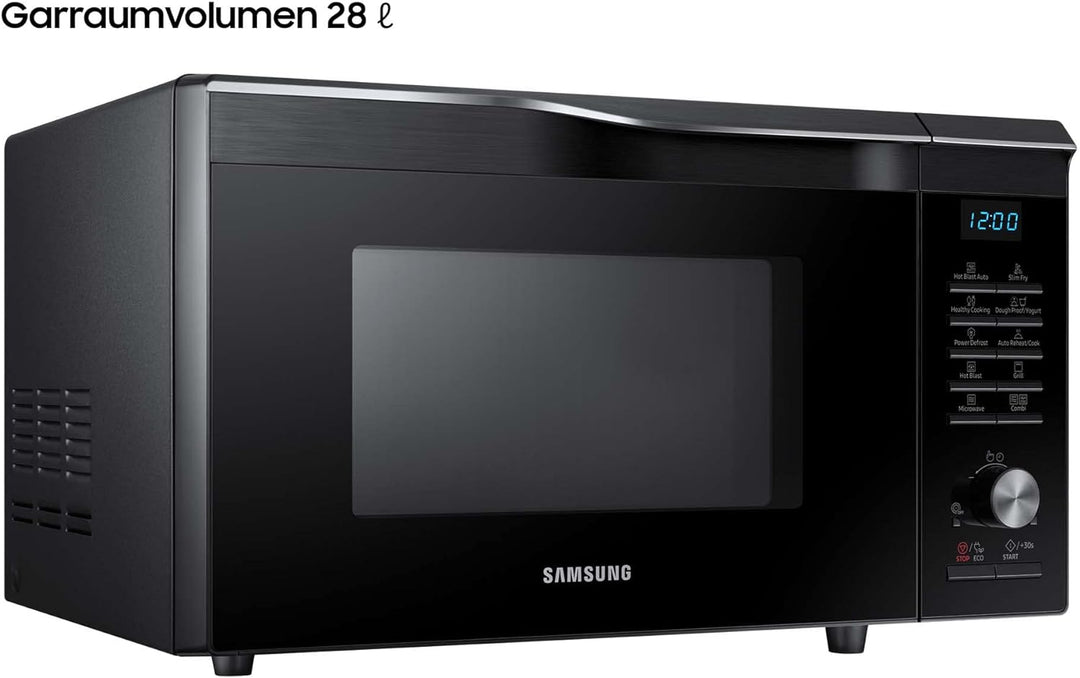 Samsung MC2BM6035KK/EG Mikrowelle mit Grill und Heissluft, 900 W, 28 ℓ Garraum, 51,7 cm Breite, Krat