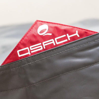 QSack Sitzsackbezug XXL Outdoor Sitzsack 140x180 cm Dunkelgrau