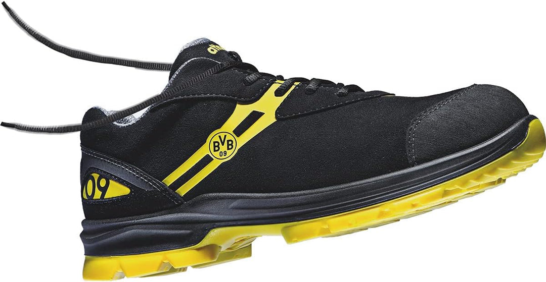 Atlas Herren Malocher 09 Sicherheitsschuh, Schwarz Gelb, 39 EU