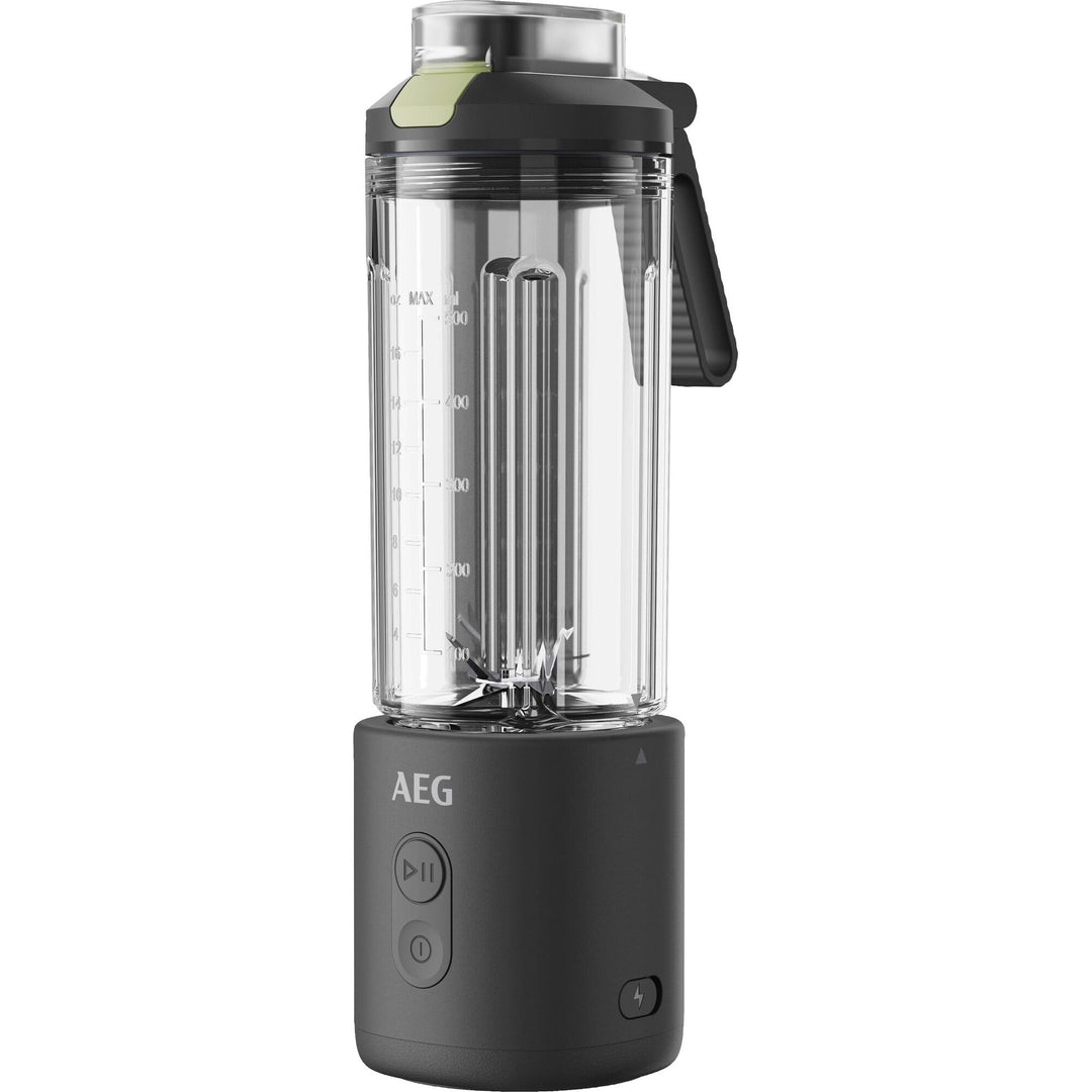 AEG Tragbarer Standmixer, auslaufsicherer 500 ml Trinkbehälter, PB4-1-2CG | Akku Smoothie Maker wied