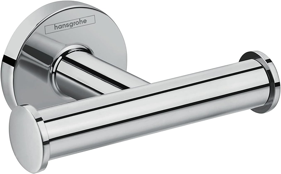 hansgrohe Logis Universal Handtuchhalter (Doppelhaken, Badzubehör) Chrom, Doppelhaken