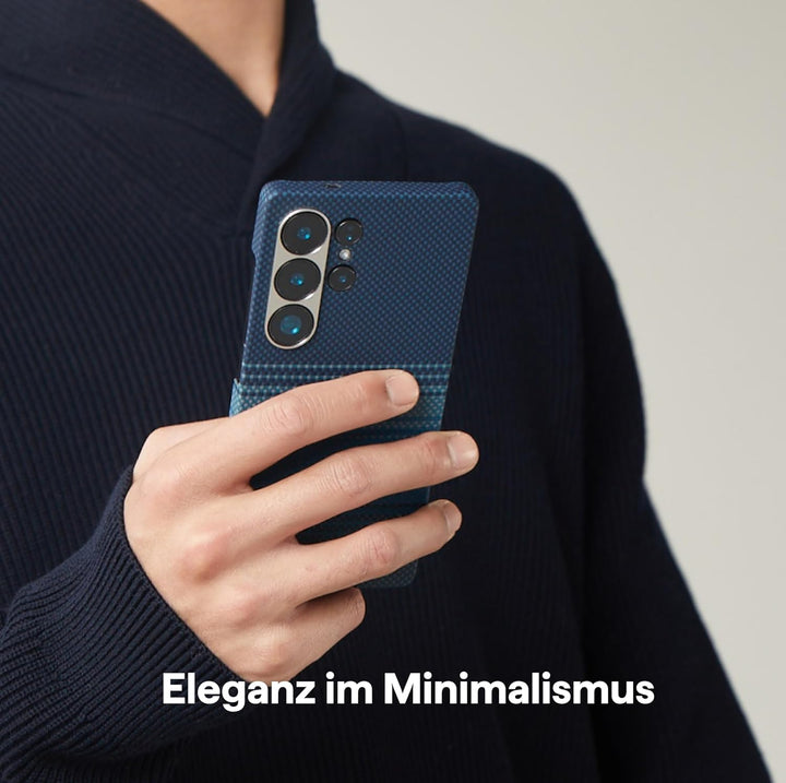 pitaka Hülle für Samsung Galaxy S25 Ultra Ultradünne Handyhülle aus Aramidfaser Magnetische Schutzhü