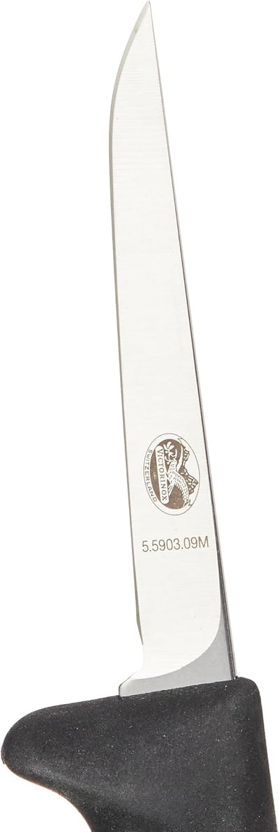 Victorinox Fibrox Geflügelmesser, mittelgrosser Griff, 9 cm Klingenlänge, Rostfreier Stahl, Swiss Ma