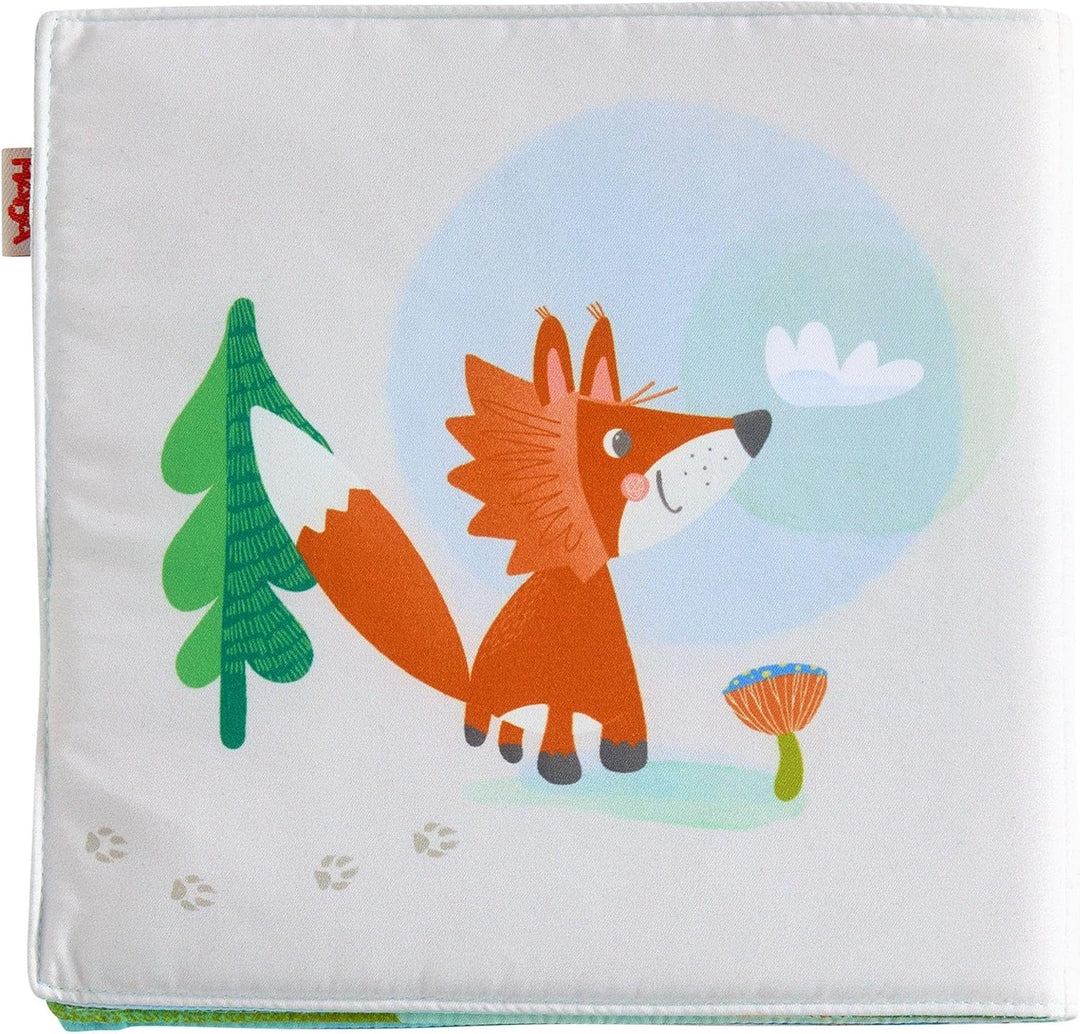 HABA Baby-Fotoalbum Waldfreunde – Stoff-Fotobuch mit Einstecktaschen für Fotos – Für Babys ab 6 Mona