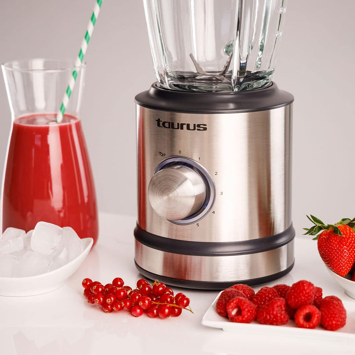 Taurus Standmixer | Optima Magnum 1200 | 1200 W | Glaskrug | 1,75 L | 6-Messer-Klingen | 5 Geschwind