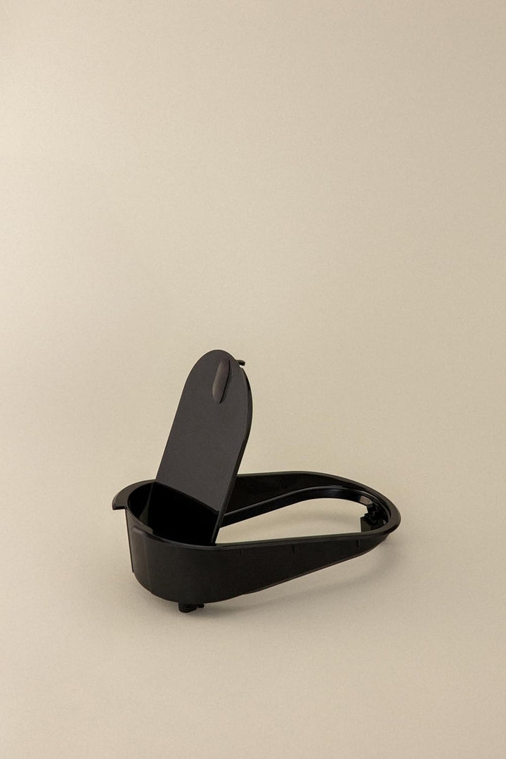 COSMIC Flat Kompakter Bad- und Küchenmülleimer mit Druckknopföffnung, ovalem Design und 2,5 l Fassun