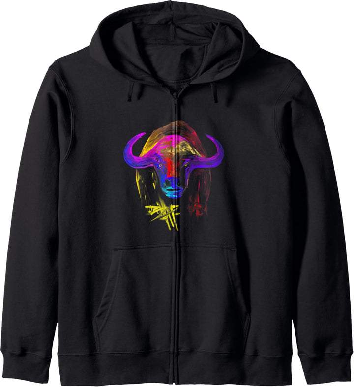 National Park Buffalo Geschenk American Bison Wandern Kapuzenjacke