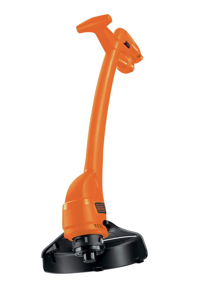 Black+Decker Rasentrimmer (350 W, 25 cm Schnittbreite, Zweihand-Ausführung, Fadenverlängerung per Au