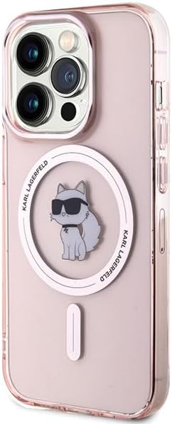 Karl Lagerfeld KLHMP15LHFCCNOP Hülle für iPhone 15 Pro 6.1" Rosa hardcase IML Choupette