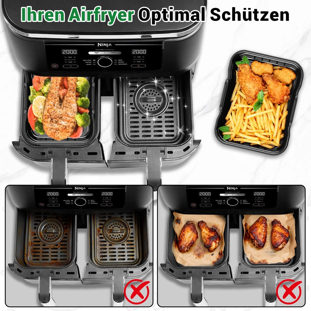 Ninja Heissluftfritteuse Silikonform für AF400EU AF500EU 9.5L-10.4L, Airfryer Zubehör für Foodi Max