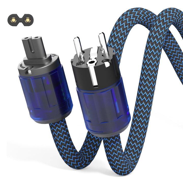 Monosaudio HiFi High End C7 Netzkabel 1,5M/4,9FT 2-Polig Abbildung 8 Audiophil Stromkabel 10AWG Kupf