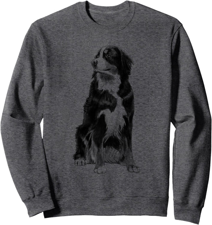 Sitzender Hund Berner Sennenhund Sweatshirt