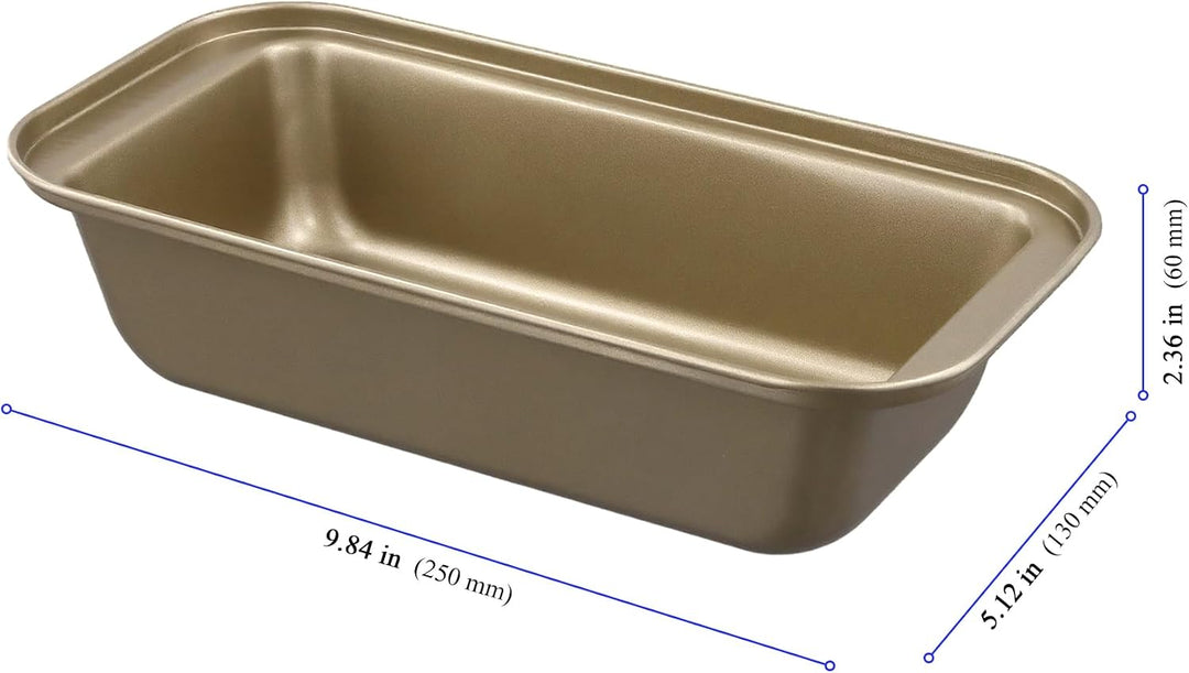 4 Stück Brotbackform Kasten, 25 x 13 x 6cm Kastenform Brot Kohlenstoffstahl, Rechteckige Toastbrot B