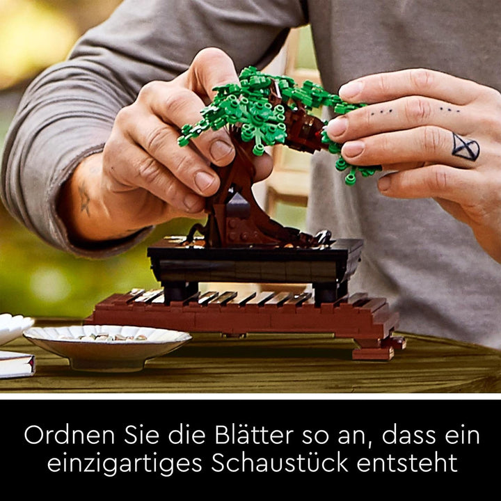LEGO 10281 Icons Bonsai Baum Set für Erwachsene, Pflanzen Home Deko Set mit Blumen, Geschenk zum Mut