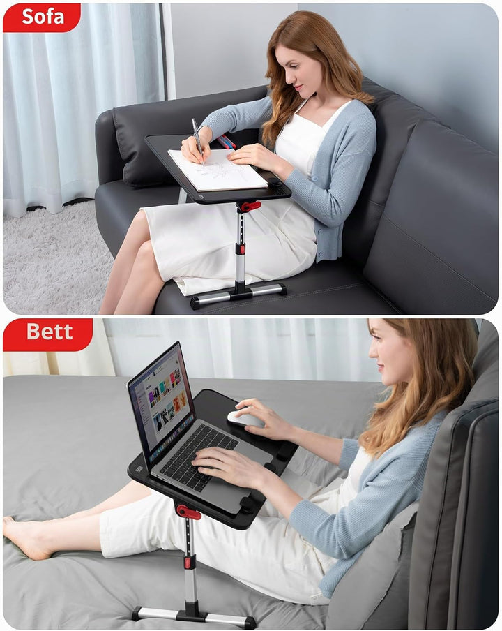 Tisch, SAIJI Betttisch höhenverstellbar, mit 4 einstellbare Winkel, Klappbarer Lapdesk, für Sofa Cou