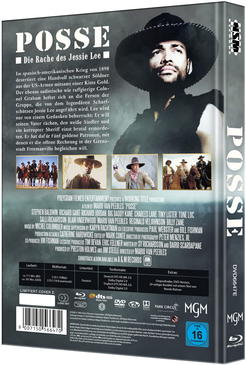 Posse - Die Rache des Jesse Lee [Blu-Ray+DVD] - uncut - limitiertes Mediabook Cover E, Blu-ray
