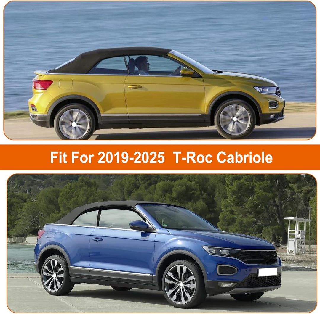 Halbgarage für VW T-ROC Cabriole 2019–2025, 420D Oxford, wasserdichte Autoabdeckung, Allwetterschutz