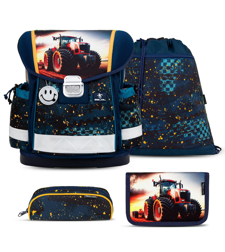 Belmil Classy Schulranzen Set 4 - teilig (403-13/AG/S) Tractron, Tractron