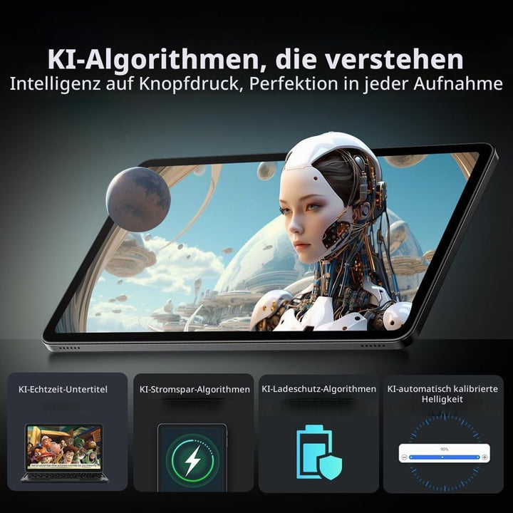 Blackview Mega 2 12 Zoll Tablet Android 15 Tablets, 24GB RAM+256GB ROM, 120Hz 2.4K FHD+ Gaming Table