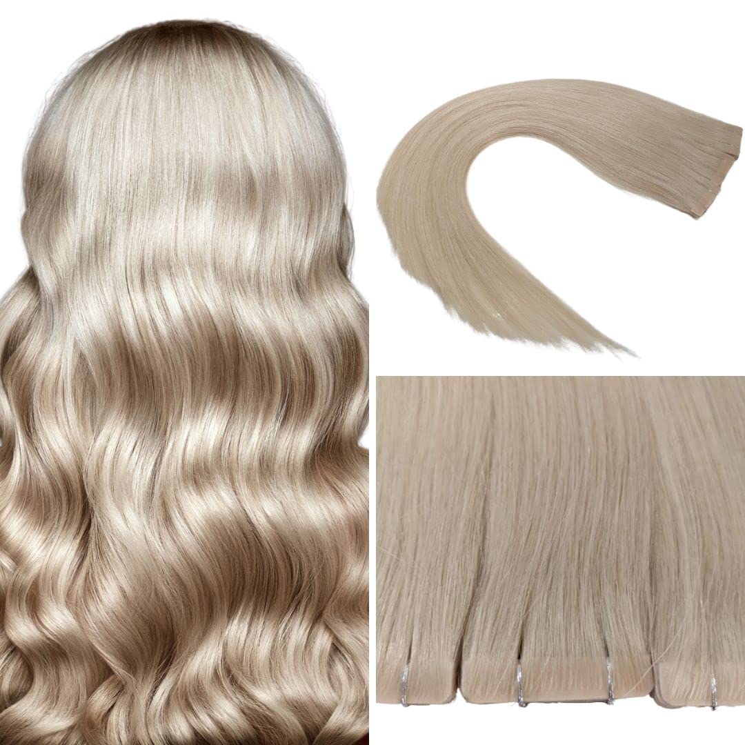 Invisible Tape In Extensions Echthaar Hair Extensions Haarverlängerung in Salon Qualität 10 Stück 45