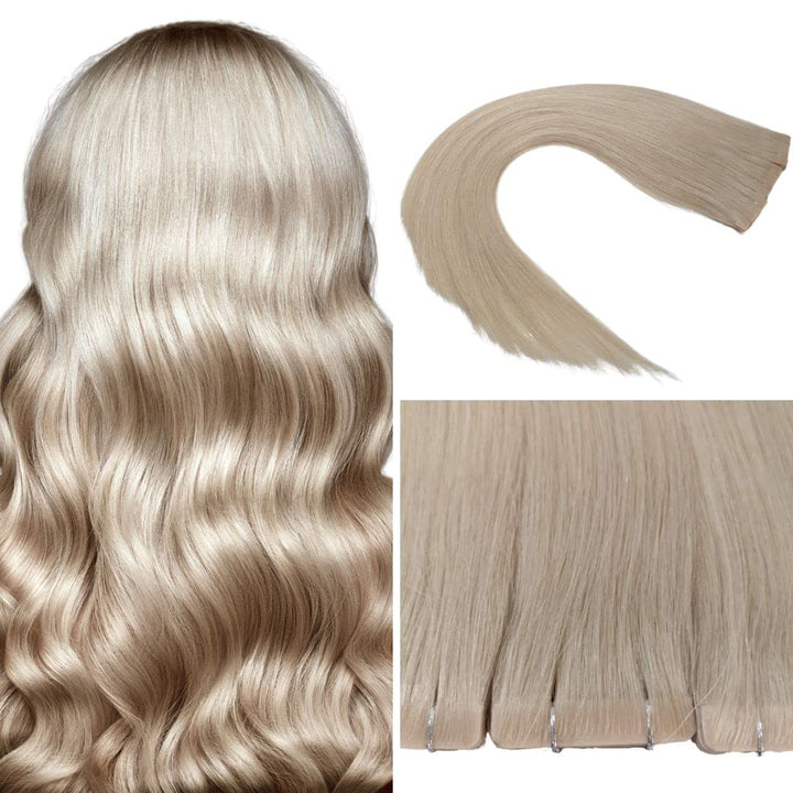 Invisible Tape In Extensions Echthaar Hair Extensions Haarverlängerung in Salon Qualität 10 Stück 45