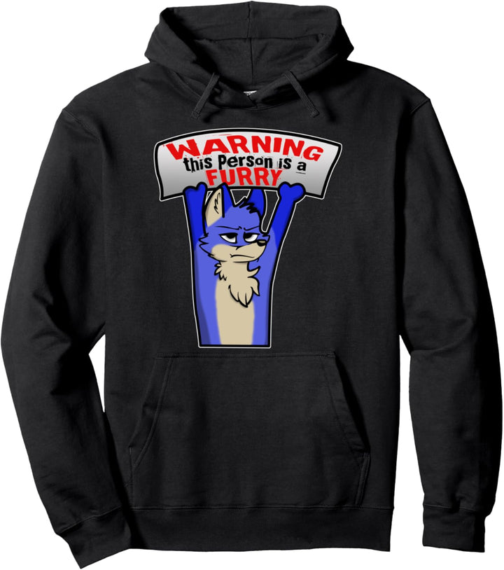 Achtung! Diese Person ist ein Furry | Geschenkidee Fursona Pullover Hoodie
