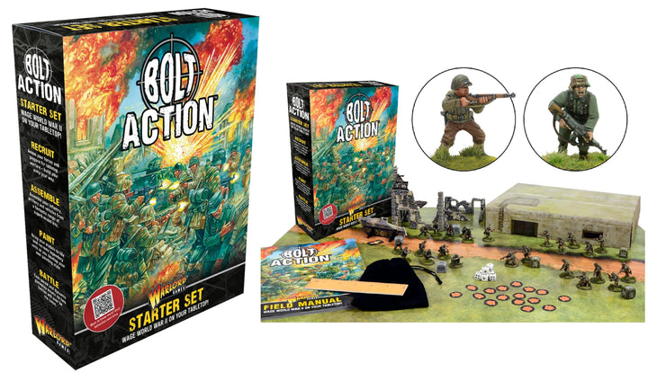 Bolt Action Starter Set - 28 mm Strategiespiel 28 mm für 2 oder mehr Spieler mit Miniaturen Warlord