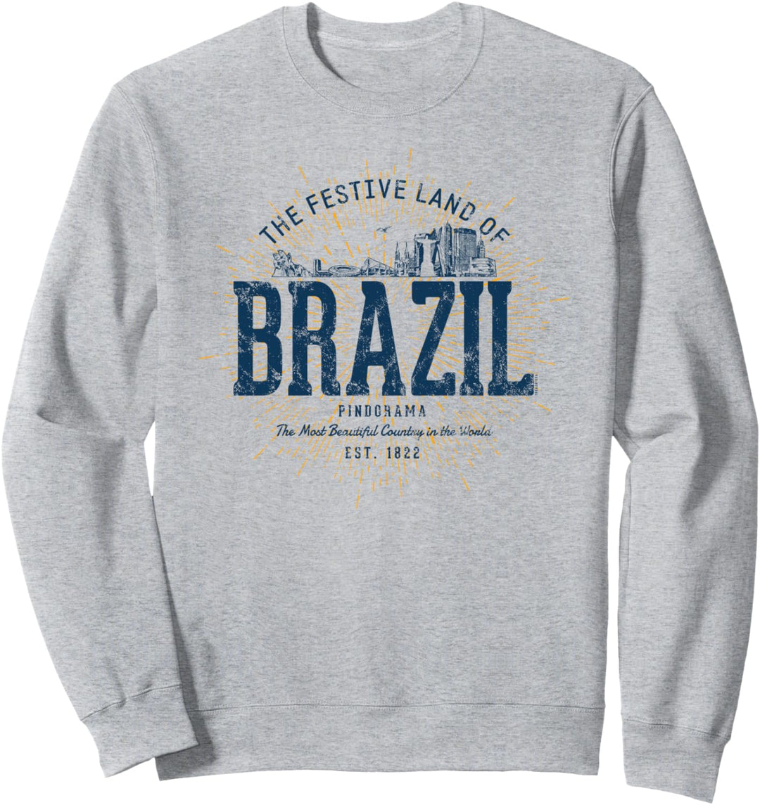 Brazil Retro Stil Vintage Brasilien Sweatshirt