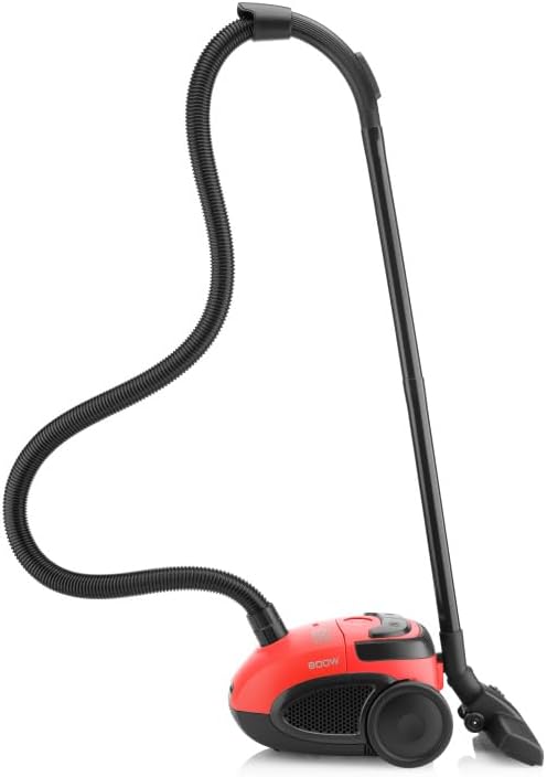 Bodenstaubsauger mit Beutel VC068R I 800W I ECO-Motor I 2l Volumen I Rot