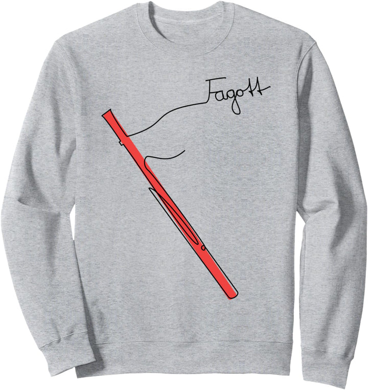 Fagott One-Line Musiker Design Sinfonie-Orchester Sweatshirt